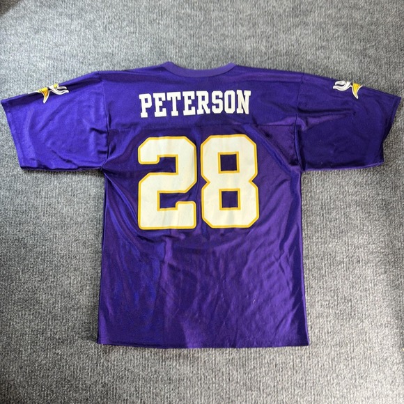 Minnesota Vikings Jersey Mens Medium Purple NFL Football Adrian Peterson NFL - Picture 3 of 3